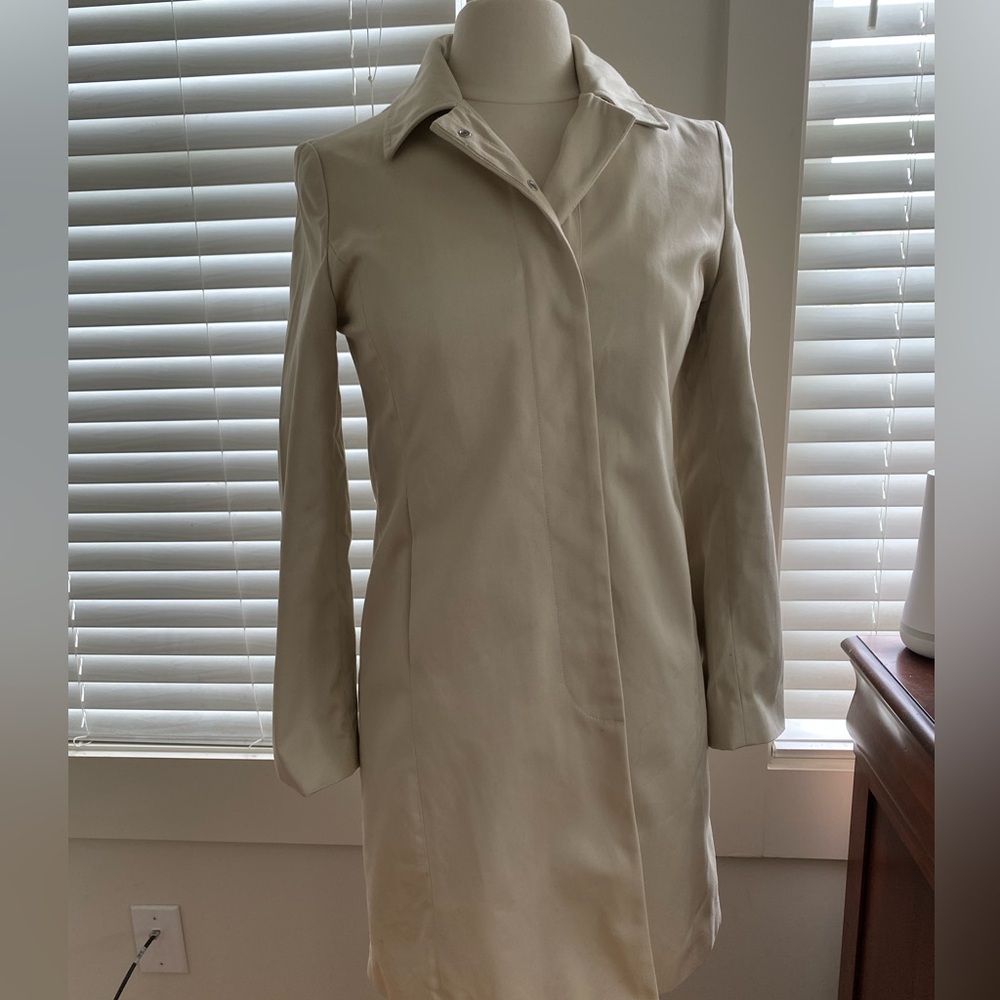 GAP Cream Long Sleeve Dress